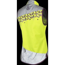 Mouwloos fietsjack dames - Amy Jacked geel Mouwloos fietsjack dames - Amy Jacked geel