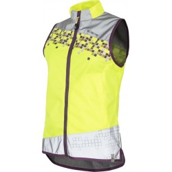 Mouwloos fietsjack dames - Amy Jacked geel