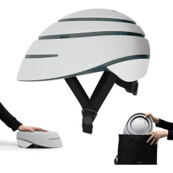 Closca Loop Helm pearl/wit- Inklapbare Design Fietshelm EN1078 - Skatting - step - monowheel