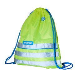 Sportzakje Fun - fluo geel met reflecterende stroken Sportzakje Fun - fluo geel met reflecterende stroken