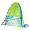Sportzakje Fun - fluo geel met reflecterende stroken