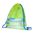 Sportzakje Fun - fluo geel met reflecterende stroken