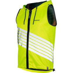 360° jacket- Fluo fietsjas met kap en reflecterende elementen