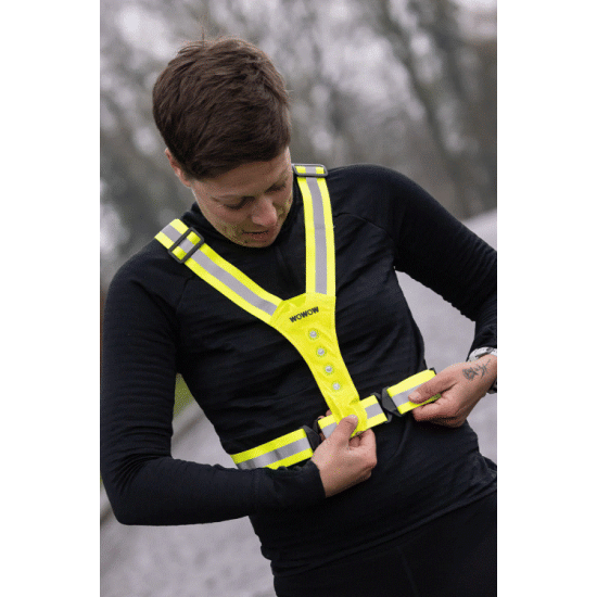 Nokta Light Belt WOWOW - usb oplaadbaar borst- en ruglicht - running - biking