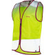 Yara geel fluo jasje WOWOW - Design Fluohesje met rits voor dames 