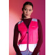 Yara roze fluo jasje WOWOW - Design Fluohesje met rits voor dames 
