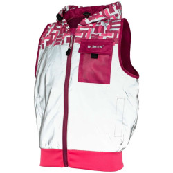 Yoho jacket kids - Volledig reflecterend jas met kap - kinderen- roze
