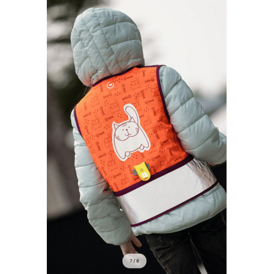 Zippy - Fluovestje voor kinderen - oranje- Wowow