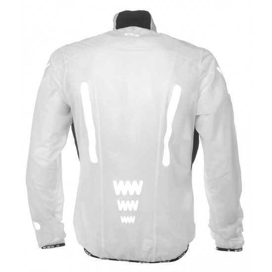 Ultralight Jacket Supersafe  WOWOW  - Reflecterende compacte fietsjas waterdicht  - 7500mm waterkolom