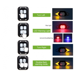 Achterlicht usb oplaadbaar met richtingaanwijzers - bluetooth module - IPX 2 Achterlicht usb oplaadbaar met richtingaanwijzers - bluetooth module - IPX 2
