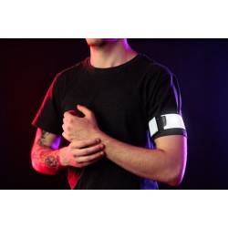 Set 2 stuks - Reflecterende armband/beenband zwart met velcro -3M - EN17353 certificaat