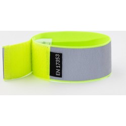 Set 2 stuks - Reflecterende armband/beenband fluo geel met velcro -3M - EN17353 certificaat