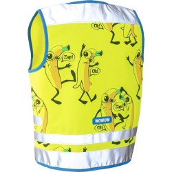 Fluovestje voor kinderen - Comic veggie jacket - Geel - Wowow Fluovestje voor kinderen - Comic veggie jacket - Geel - Wowow