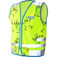 Fluovestje voor kinderen - Comic veggie jacket - Groen - Wowow Fluovestje voor kinderen - Comic veggie jacket - Groen - Wowow