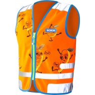 Fluovestje voor kinderen - Comic veggie jacket - Oranje - Wowow Fluovestje voor kinderen - Comic veggie jacket - Oranje - Wowow