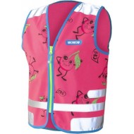 Fluovestje voor kinderen - Comic veggie jacket - Roze - Wowow Fluovestje voor kinderen - Comic veggie jacket - Roze - Wowow