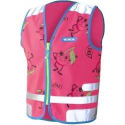 Fluovestje voor kinderen - Comic veggie jacket - Roze - Wowow Fluovestje voor kinderen - Comic veggie jacket - Roze - Wowow