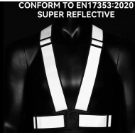 Kruisgordel reflecterend - Cross Belt zwart 