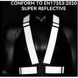 Kruisgordel reflecterend - Cross Belt zwart 