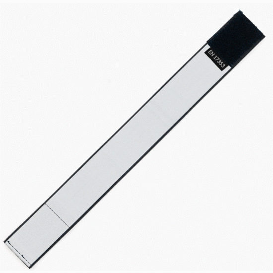 Set 2 stuks - Reflecterende armband/beenband fluo geel met velcro -3M - EN17353 certificaat