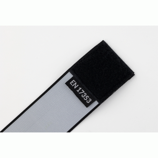 Set 2 stuks - Reflecterende armband/beenband fluo geel met velcro -3M - EN17353 certificaat