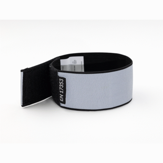 Set 2 stuks - Reflecterende armband/beenband fluo geel met velcro -3M - EN17353 certificaat