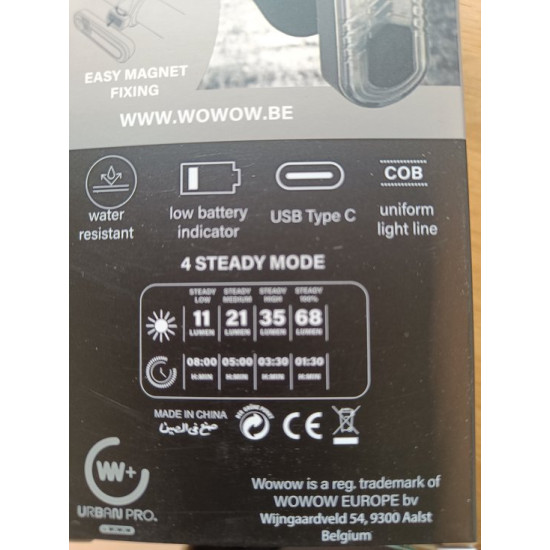 Lumawhite by WOWOW - Voorlicht 68 lumen - Usb oplaadbaar Lumawhite by WOWOW - Voorlicht 68 lumen - Usb oplaadbaar
