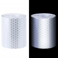 Reflecterende Tape klasse I:  1 x witte rol (5cm x 400cm)