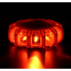 Waarschuwingslicht led- noodverlichting - Lichtbaken 12 led rood + wit - incl 3 x AAA batterij