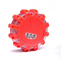 Waarschuwingslicht led- noodverlichting - Lichtbaken 12 led rood + wit - incl 3 x AAA batterij