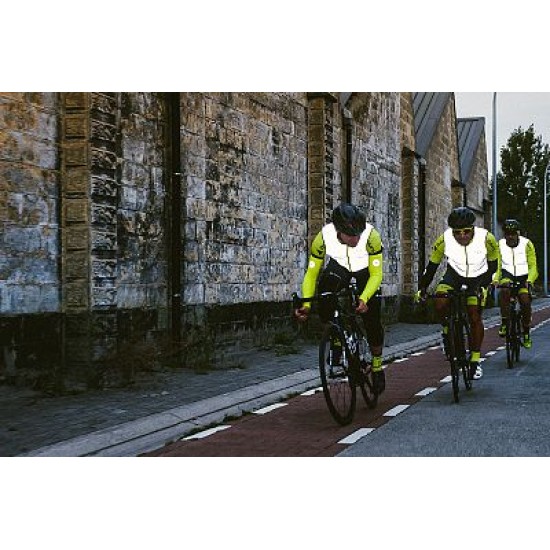 Stelvio - Mouwloos full reflective fietsjas