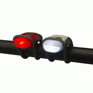 Fietslampenset rood - wit LED - Fietslicht set WOWOW Fietslampenset rood - wit LED - Fietslicht set WOWOW