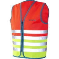 WOWOW Wasabi Jacket Rood - Fluohesje kind EN17353 WOWOW Wasabi Jacket Rood - Fluohesje kind EN17353