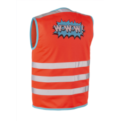 WOWOW  jacket rood - Design Fluo hesje kind